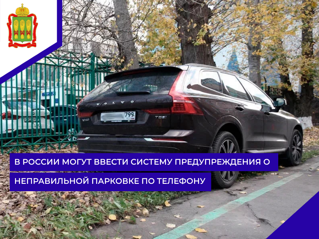 В России могут ввести систему предупреждения о неправильной парковке по телефону