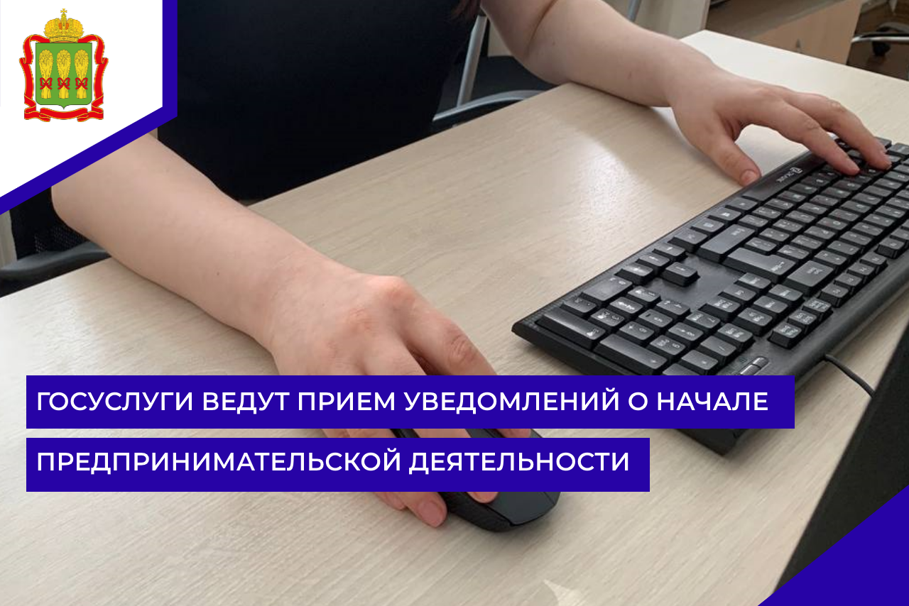 Госуслуги ведут прием уведомлений  о начале предпринимательской деятельности