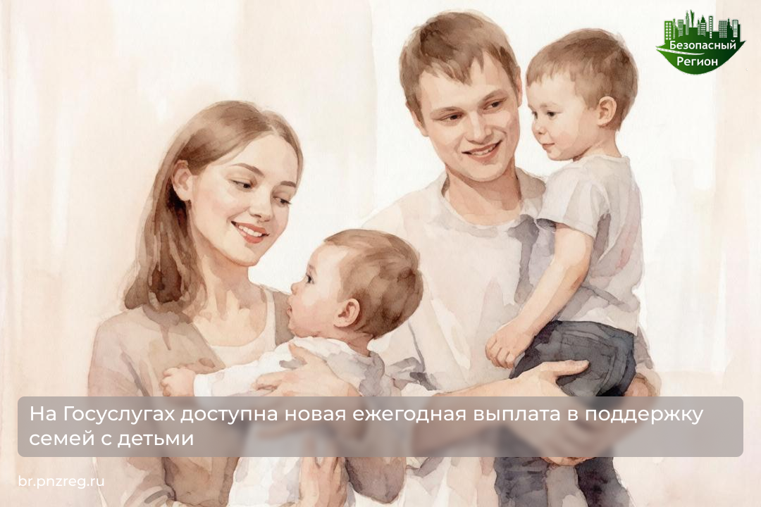 На Госуслугах доступна новая ежегодная выплата в поддержку семей с детьми