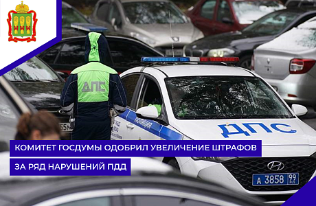 Комитет Госдумы одобрил увеличение штрафов за ряд нарушений ПДД Комитет Госдумы одобрил увеличение штрафов за ряд нарушений ПДД