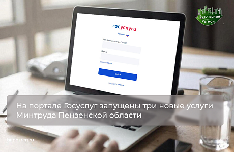 На портале Госуслуг запущены три новые услуги Минтруда Пензенской области
