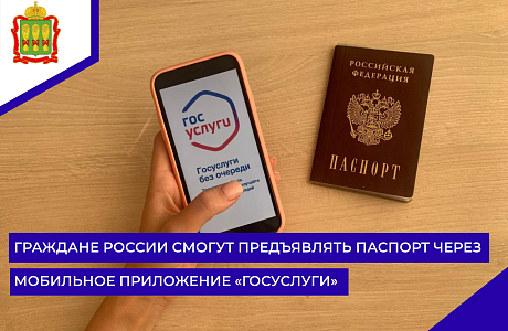 Граждане России смогут предъявлять паспорт через мобильное приложение «Госуслуги»