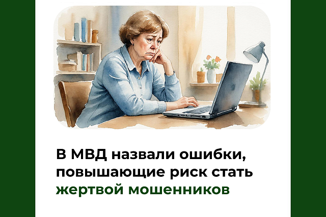 В МВД назвали ошибки, повышающие риск стать жертвой мошенников