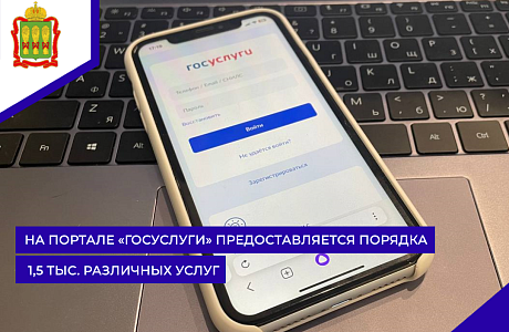 На портале "Госуслуги" предоставляется порядка 1,5 тыс. различных услуг