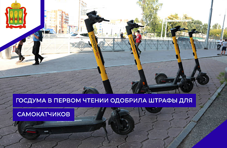 Госдума в первом чтении одобрила штрафы для самокатчиков