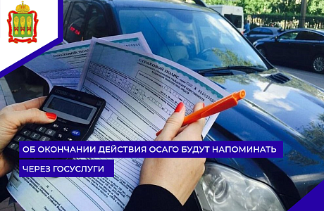 Об окончании действия ОСАГО будут напоминать через Госуслуги