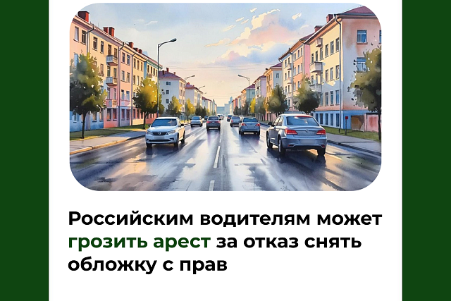 Российским водителям может грозить арест за отказ снять обложку с прав Российским водителям может грозить арест за отказ снять обложку с прав