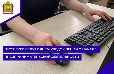 Госуслуги ведут прием уведомлений  о начале предпринимательской деятельности