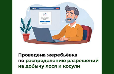 Проведена жеребьёвка по распределению разрешений на добычу лося и косули