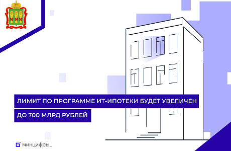 Лимит по программе ИТ-ипотеки будет увеличен до 700 млрд рублей