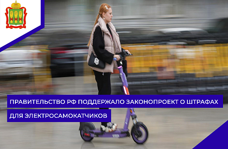 Правительство РФ поддержало законопроект о штрафах для электросамокатчиков