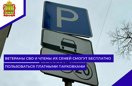 Ветераны СВО и члены их семей смогут бесплатно пользоваться платными парковками